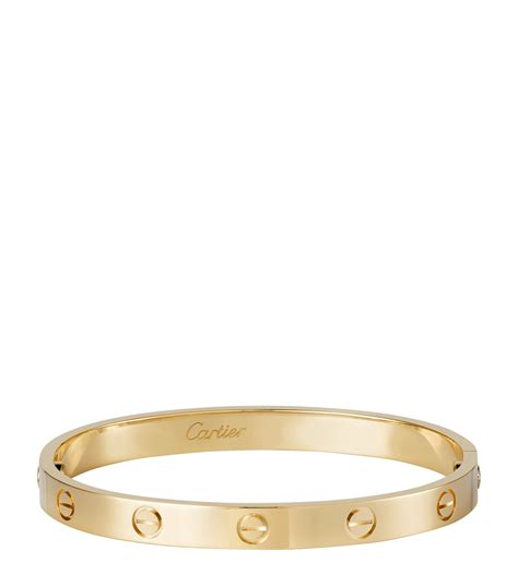 cartier love bracelet 17 yellow gold|cartier love bracelet 15cm.